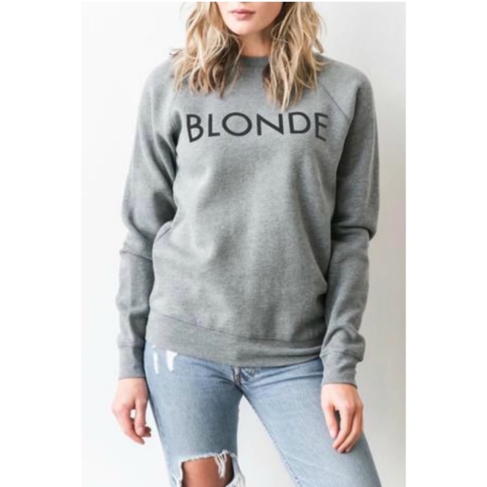 Blonde Sweater Brunette the Label Med/Large